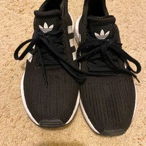 Black Adidas walking shoes. Like new. Size 6.5